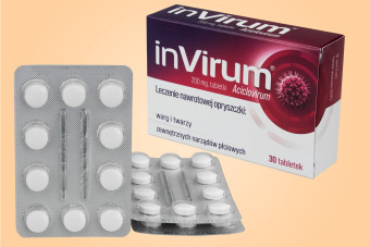 InVirum 200 mg, 30 tabletek, na opryszczkę